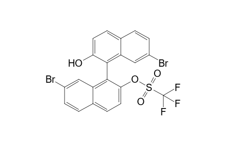 2-Trifluoromethanesulfonyloxy-7,7'-dibromo-2'-hydroxy-1.1'-binaphthalene