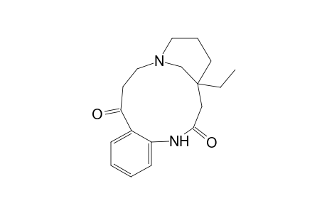 4,8-Methano-8H-1,8-benzodiazacyclotridecine-2,11(1H,3H)-dione, 4-ethyl-4,5,6,7,9,10-hexahydro-, (.+-.)-