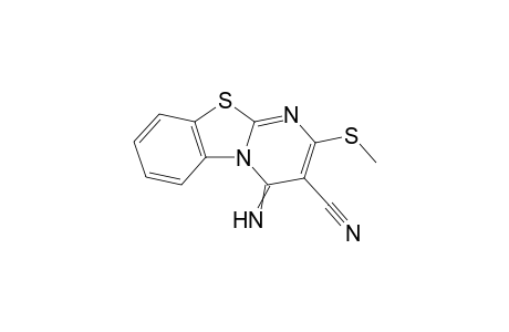 3-cyano-4-Imino-2-methylthio-4H-pyrimido[2,1-b][1,3]benzothiazole