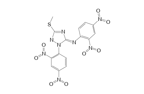 3-METHYLTHIO-1-(2,4-DINITROPHENYL)-5-(2,4-DINITROPHENYLIMINO)-2H-1,2,4-TRIAZOLE