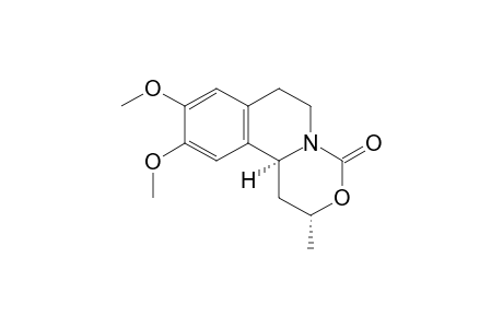 (2R*,11bS*)-9,10-Dimethoxy-2-methyl-1,6,7,11b-tetrahydro-2H,4H-[1,3]oxazino-[4,3-a]isoquinolin-4-one