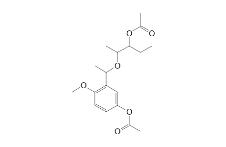 (ALPHA'-R,2S,1RS)-2-(5'-ACETOXY-2'-METHOXY-ALPHA'-METHYLBENZYLOXY)-1-ETHYLPROPYL-ACETATE