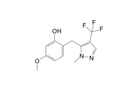 N-Methyl-5-[(hydroxy)(4'-methoxyphenyl)]methyl-4-trifluoromethylpyrazole