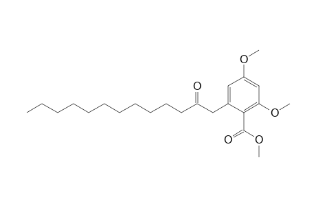 2,4-Dimethoxy-6-(2-oxotridecyl)benzoic acid methyl ester