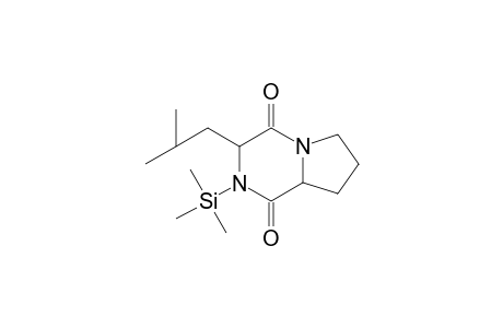 Cyclo(leucylprolyl) TMS