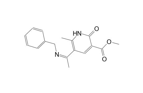 methyl 6-methyl-2-oxo-5-{(1Z)-N-[(Z)-phenylmethyl]ethanimidoyl}-1,2-dihydro-3-pyridinecarboxylate