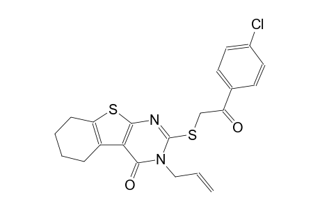 3-allyl-2-{[2-(4-chlorophenyl)-2-oxoethyl]sulfanyl}-5,6,7,8-tetrahydro[1]benzothieno[2,3-d]pyrimidin-4(3H)-one