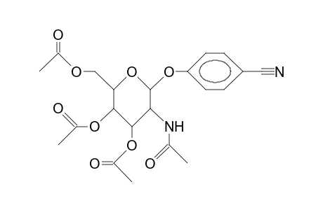 P-Cyano-phenyl 3,4,6-tri-O-acetyl-2-acetamido-2-deoxy-B-D-glucopyranoside