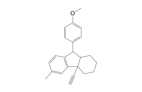 4a-Ethynyl-9-(p-methoxyphenyl)-6-methyl-2,3,4,4a,9,9a-hexahydro-1H-fluorene