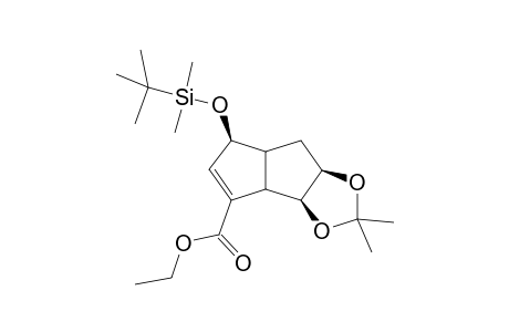 (7R,8S)-4-exo-[(tert-Butyldimethylsilyl)oxy]-2-carbethoxy-7,8-(isopropylidenedioxy)bicyclo[3.3.0]oct-2-ene