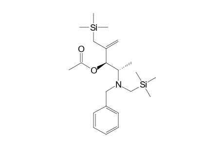 (3R,4S)-2-[(Trimethylsilyl)methyl]-3-acetoxy-4-[N-[(trimethylsilyl)methyl]-N-benzylamino]-1-pentene