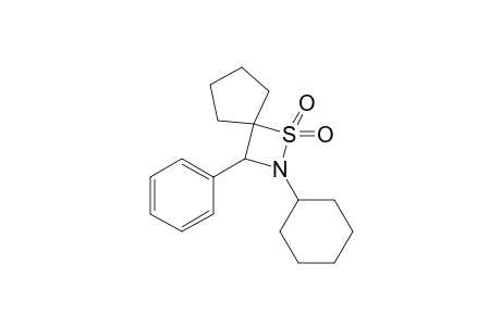 4,4-Butano-2-cyclohexyl-3-phenyl-1,2-thiazetidine 1,1-dioxide