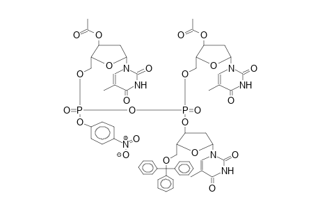 P-(5'-O-TRITYLDEOXYTHYMIDIN-3'-YL)-P'-(4-NITROPHENYL)-P,P'-BIS(3'-O-ACETYLDEOXYTHYMIDIN-5'-YL)PYROPHOSPHATE (DIASTEREOMER 1)
