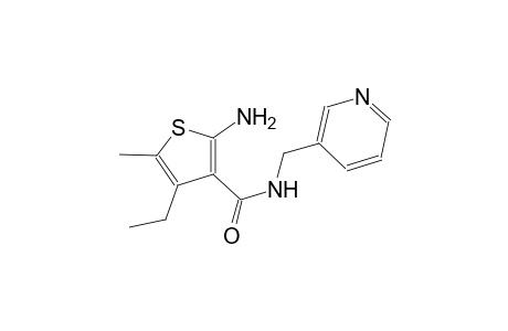 2-amino-4-ethyl-5-methyl-N-(3-pyridinylmethyl)-3-thiophenecarboxamide