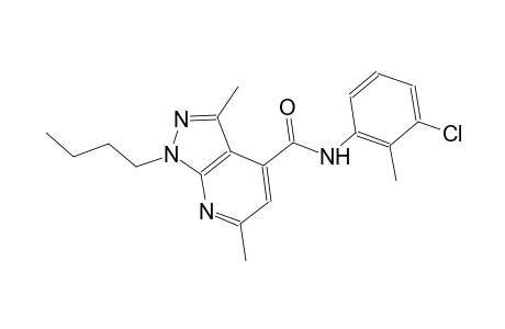 1-butyl-N-(3-chloro-2-methylphenyl)-3,6-dimethyl-1H-pyrazolo[3,4-b]pyridine-4-carboxamide