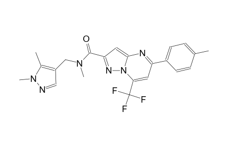 N-[(1,5-dimethyl-1H-pyrazol-4-yl)methyl]-N-methyl-5-(4-methylphenyl)-7-(trifluoromethyl)pyrazolo[1,5-a]pyrimidine-2-carboxamide