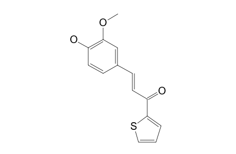 (2E)-3-(4-HYDROXY-3-METHOXYPHENYL)-1-(THIOPHEN-2-YL)-PROP-2-EN-1-ONE