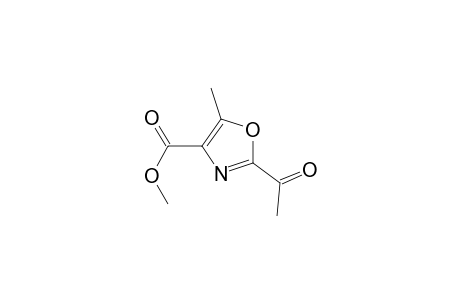 4-Oxazolecarboxylic acid, 2-acetyl-5-methyl-, methyl ester