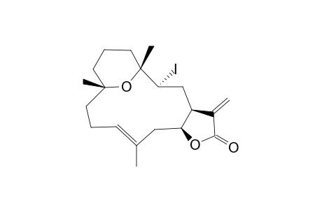 3(S)-Iodo-4(R),8(S)-epoxycembra-11,15(17)-dien-16,14-olide