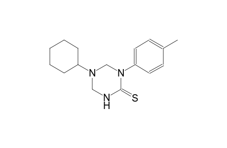 5-cyclohexyl-1-(4-methylphenyl)tetrahydro-1,3,5-triazine-2(1H)-thione
