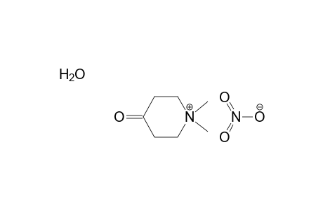 1,1-Dimethyl-4-oxopiperidinium Nitrate Monohydrate