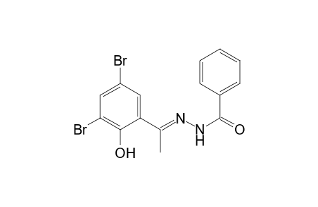 Benzoic acid, [1-(3,5-dibromo-2-hydroxyphenyl)ethylidene]hydrazide
