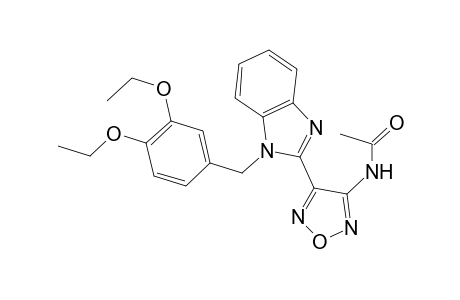 N-[4-[1-(3,4-diethoxybenzyl)benzimidazol-2-yl]furazan-3-yl]acetamide