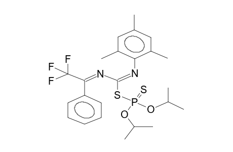 1,1,1-TRIFLUORO-2-PHENYL-5-(2,4,6-TRIMETHYLPHENYL)-4-DIISOPROPOXYTHIOPHOSPHORYLTHIO-3,5-DIAZA-2,4-PENTADIENE