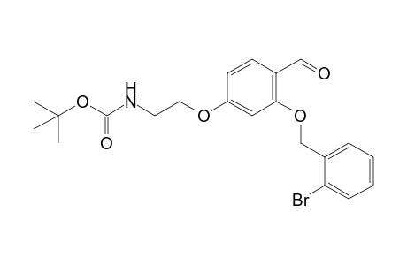 t-butyl 2-(3-(2-bromobenzyloxy)-4-formylphenoxy)ethylcarbamate