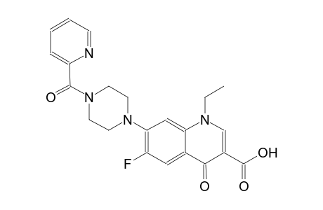 1-ethyl-6-fluoro-4-oxo-7-[4-(2-pyridinylcarbonyl)-1-piperazinyl]-1,4-dihydro-3-quinolinecarboxylic acid