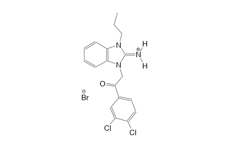 1-[2-(3,4-dichlorophenyl)-2-oxoethyl]-3-propyl-1,3-dihydro-2H-benzimidazol-2-iminium bromide