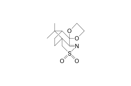 (3AS)-8,8-dimethyl-5,6-dihydro-3H,4H,7H-3a,6-methano-2,1-benzisothiazole-7-spiro-2'-1',3'-dioxolane 2,2-dioxide