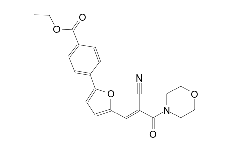 ethyl 4-{5-[(1E)-2-cyano-3-(4-morpholinyl)-3-oxo-1-propenyl]-2-furyl}benzoate