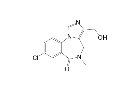 8-Chloranyl-3-(hydroxymethyl)-5-methyl-4H-imidazo[1,5-a][1,4]benzodiazepin-6-one