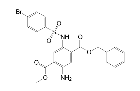 1-Benzyl 4-Methyl 2-[(p-bromobenzenesulfonyl)amino]-5-amino-terephthalate