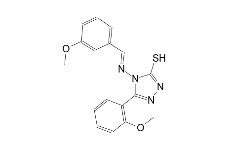 5-(2-methoxyphenyl)-4-{[(E)-(3-methoxyphenyl)methylidene]amino}-4H-1,2,4-triazole-3-thiol