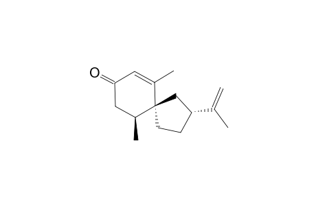 2-Isopropenyl-6,10-dimethylspiro[4.5]dec-6-en-8-one