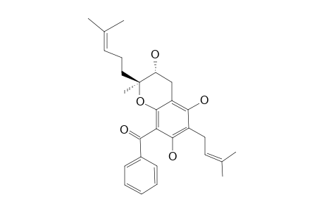 OTOGIRININ-F;8-BENZOYL-3,5,7-TRIHYDROXY-6-(3-METHYL-2-BUTENYL)-2-(4-METHYL-3-PENTENYL)-2-METHYLCHROMANE