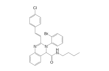 (E)-N-Butyl-3-(2-bromophenyl)-2-(4-chlorostyryl)-3,4-dihydroquinazoline-4-carboxamide