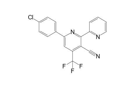 6-(4-chlorophenyl)-2-(2-pyridinyl)-4-(trifluoromethyl)-3-pyridinecarbonitrile
