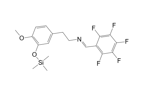 Benzeneethanamine, 4-methoxy-N-[(pentafluorophenyl)methylene]-3-[(trimethylsilyl)oxy]-