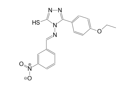 5-(4-ethoxyphenyl)-4-{[(E)-(3-nitrophenyl)methylidene]amino}-4H-1,2,4-triazol-3-yl hydrosulfide