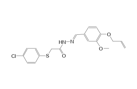 acetic acid, [(4-chlorophenyl)thio]-, 2-[(E)-[3-methoxy-4-(2-propenyloxy)phenyl]methylidene]hydrazide