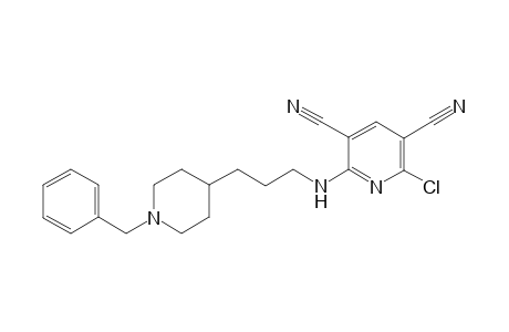 2-((3-(1-Benzylpiperidin-4-yl)propyl)amino)-6-chloropyridine-3,5-dicarbonitrile