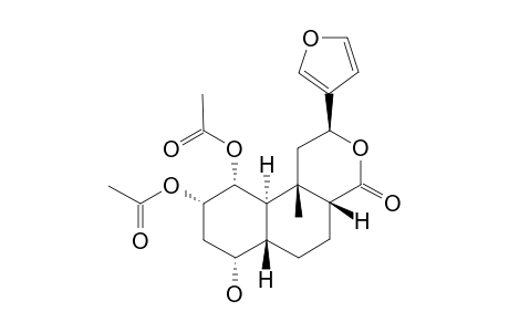 acetic acid [(2S,4aR,6aS,7R,9S,10R,10aR,10bS)-9-acetoxy-2-(3-furyl)-7-hydroxy-4-keto-10b-methyl-2,4a,5,6,6a,7,8,9,10,10a-decahydro-1H-benzo[f]isochromen-10-yl] ester