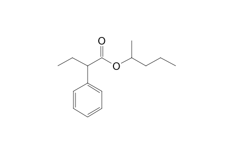 Butyric acid, 2-phenyl-, pent-2-yl ester