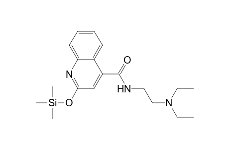 2-Trimethylsilyloxy-n-(2-(diethylamino)ethyl)-4-quinolinecarboxamide