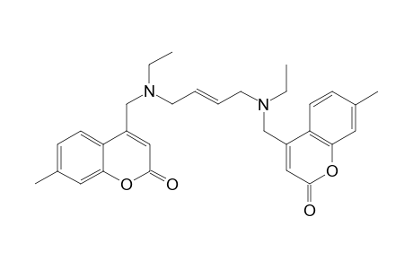N,N'-Diethyl-N,N'-di(7-methyl-4-coumarinmethyl)-2-butene-1,4-diamine