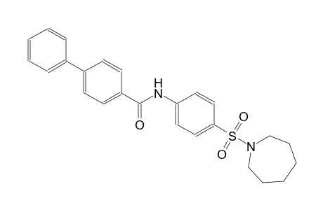 [1,1'-biphenyl]-4-carboxamide, N-[4-[(hexahydro-1H-azepin-1-yl)sulfonyl]phenyl]-