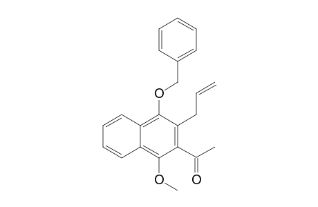 1-(1-Methoxy-4-phenylmethoxy-3-prop-2-enyl-2-naphthalenyl)ethanone